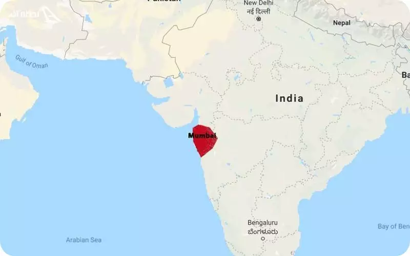نقشه بمبئی هند