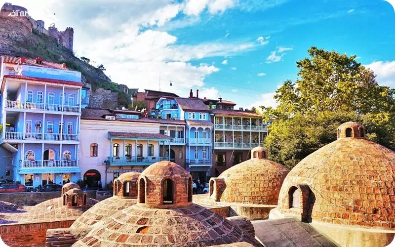 محله حمام های قدیمی گرجستان