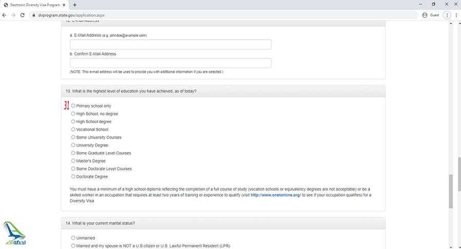 آموزش تصویری ثبت نام لاتاری