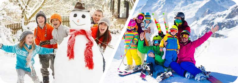 برف بازی در اطراف تهران