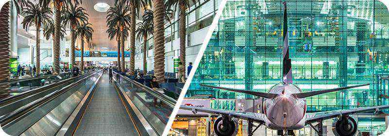 در فرودگاه دبی چه امکاناتی وجود دارد؟