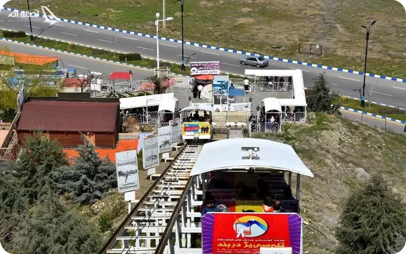 ترن کوهستانی در چالیدره مشهد