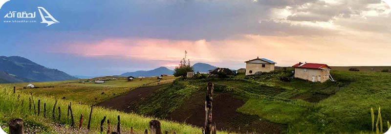 خانه های روستای سوباتان در گیلان