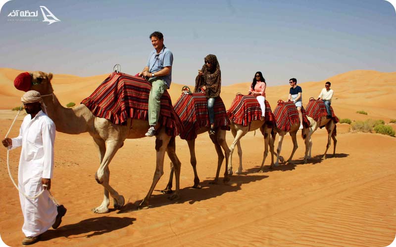 شتر سواری در دبی، تفریحات پارک ساحلی جمیرا