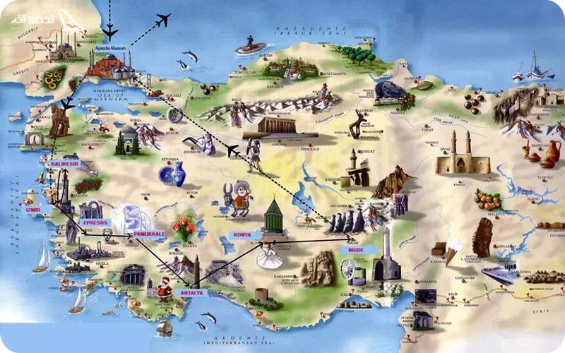 نقشه گردشگری آنکارا