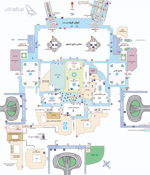 نقشه حرم امام رضا