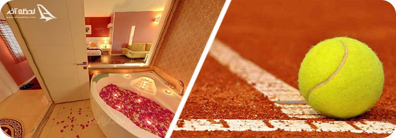 بازی تنیس و جکوزی در هتل ترنج