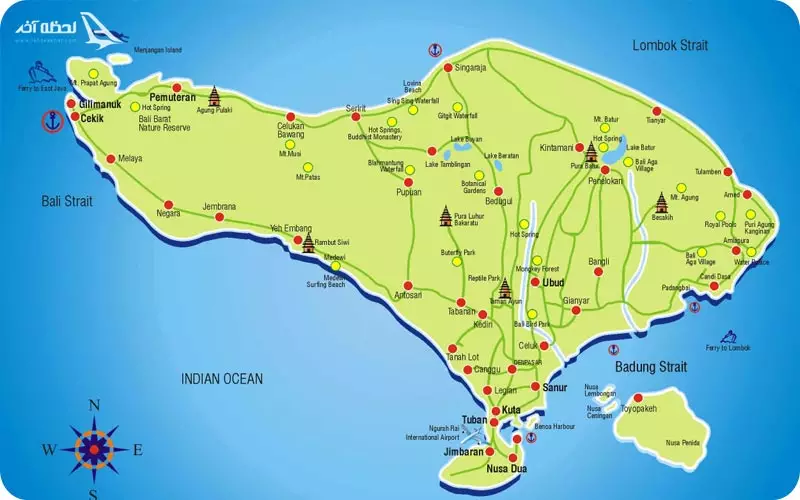 نقشه بالی
