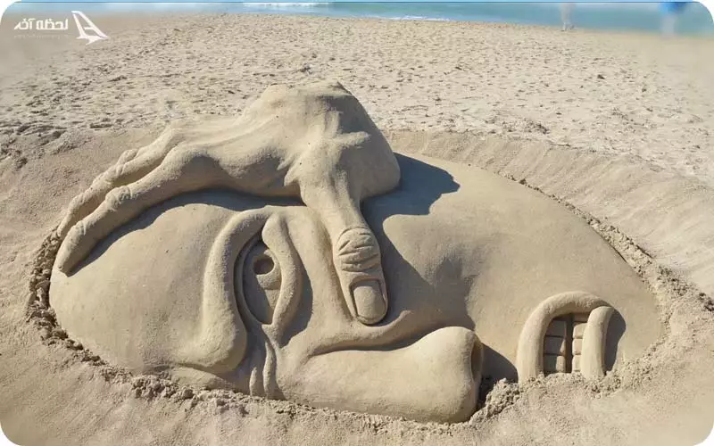 مجسمه های شنی