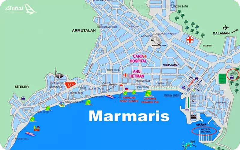 نقشه گردشگری مارماریس