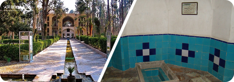 حمام تاریخی در باغ فین