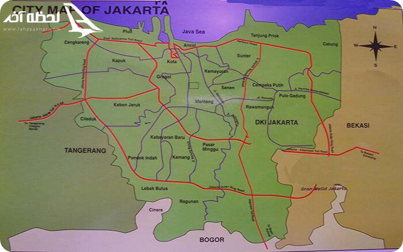 مشاهده نقشه جاکارتا