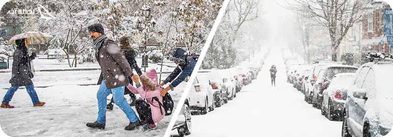 برف بازی تهران