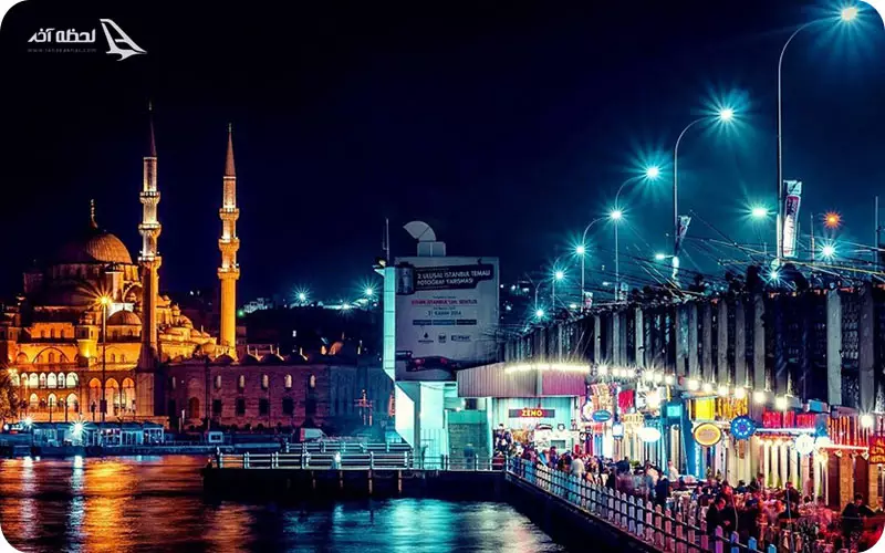 جاهای دیدنی استانبول در شب