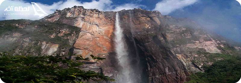 تصویر لانگ شات آبشار آنجل