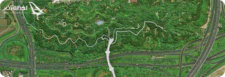 عکس هوایی از پارک طالقانی تهران