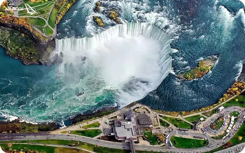 زیبایی آبشار نیاگارا از بالا