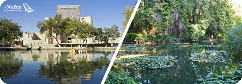 لب حوض و باغ گیاه شناسی تاشکند