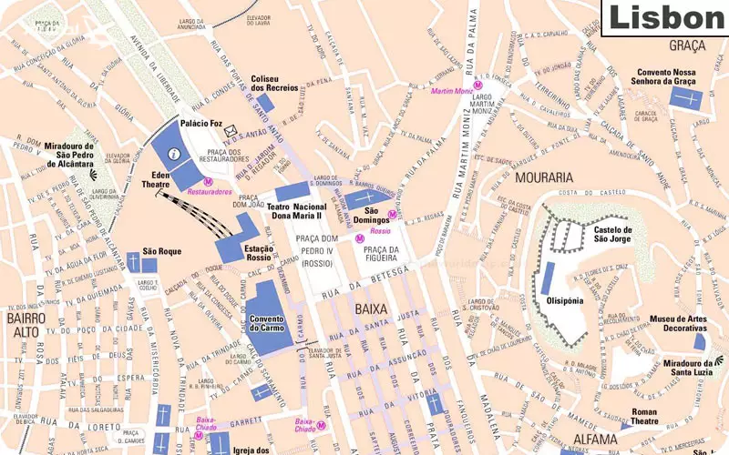 نقشه لیسبون
