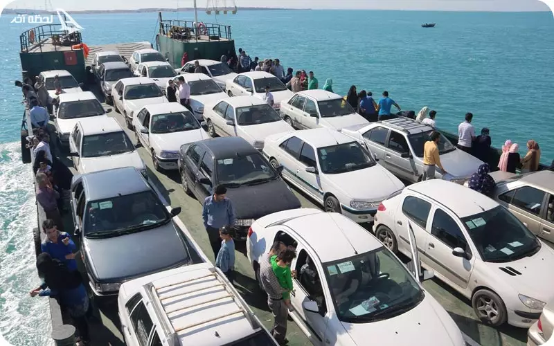 سفر مردم با لندیگراف قشم