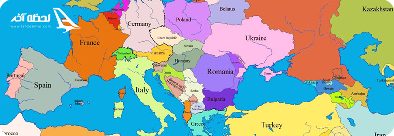 نقشه اروپا
