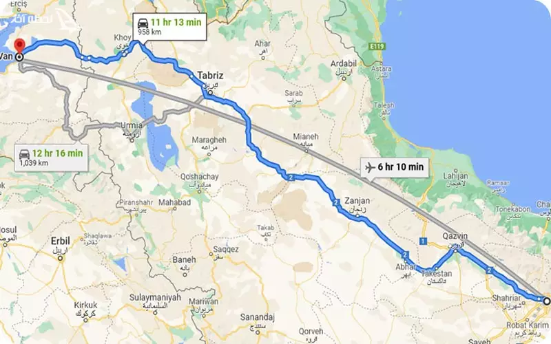 مسیر‌های رفتن به مرز رازی