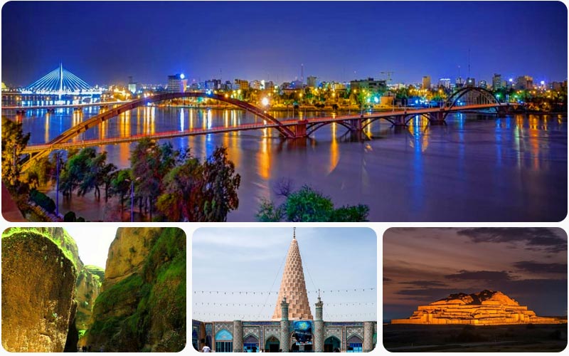 رود کارون، بقعه دانیال نبی و دره خرسان