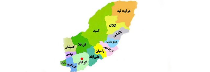 نقشه گلستان