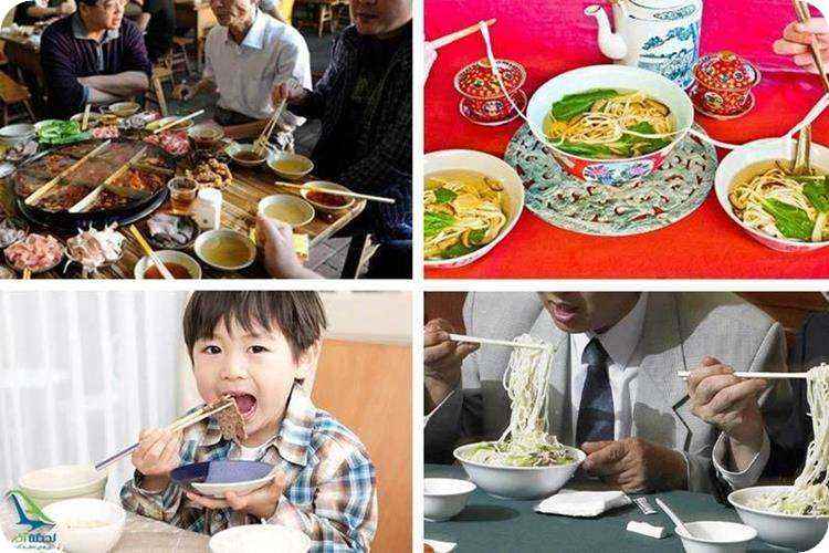 عجیب ترین رسوم چینی ها هنگام غذا خوردن