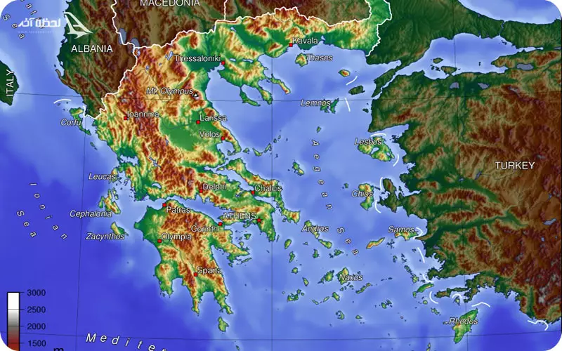 نقشه یونان