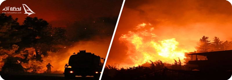 آتش سوزی در جنگل های آنتالیا