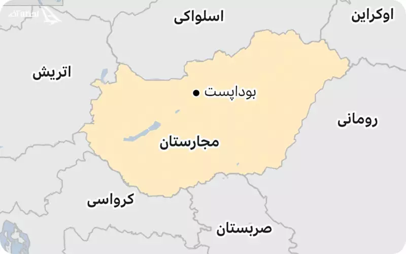 نقشه مجارسان به فارسی