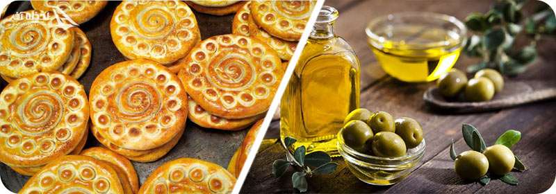 کلوچه فومن و زیتون رشت