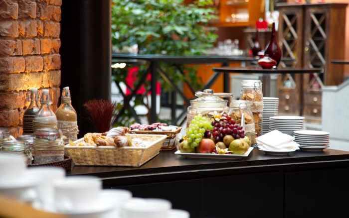 هتل سولو سوکوس بریدج نمای منوی صبحانه