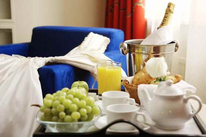 هتل پارک این پولکووسکایا نمای منوی صبحانه