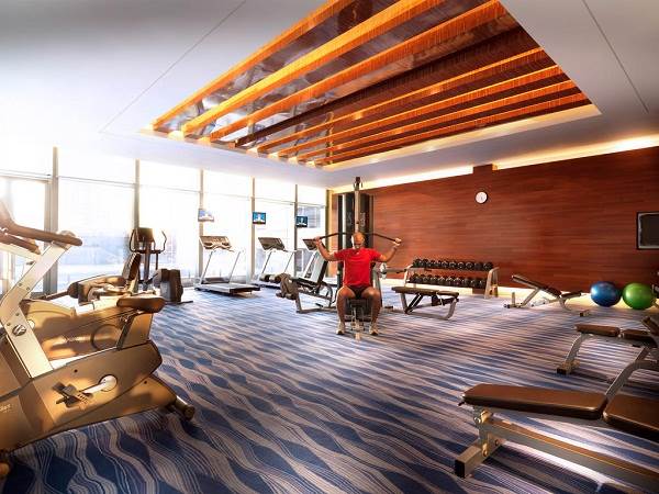 هتل رادیسون بلو شانگهای نمای سالن بدنسازی