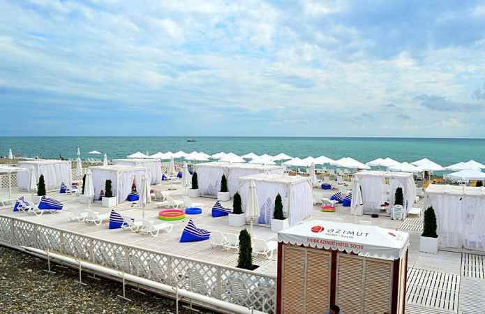 هتل ازیموت سوچی نمای ساحل