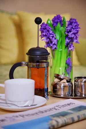 هتل اکتیابرسکایا نمای چای و صبحانه