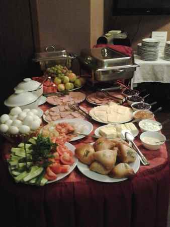 هتل آتلانتیک نمای منوی صبحانه