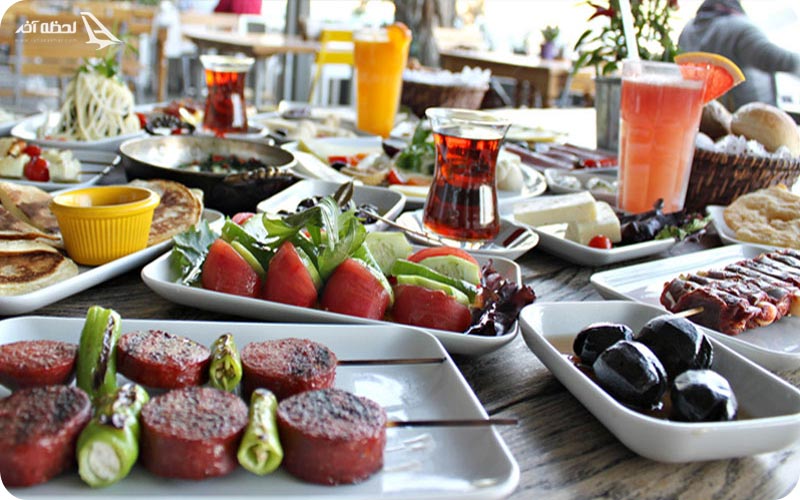 غذاها و منو کافه باغچه کاله چای