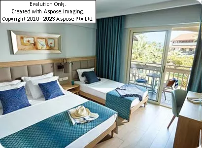 اتاق های هتل آکوا فانتاسی آکوا پارک کوش آداسی