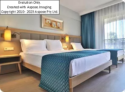 نمایی از اتاق های هتل