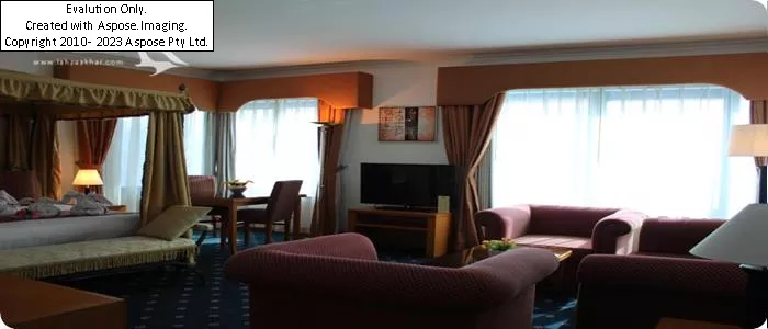 فضای داخلی اتاق های هتل golden tulip deira دبی